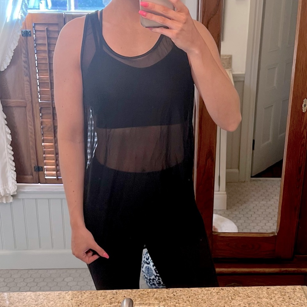 Koral Sheer Black Tank